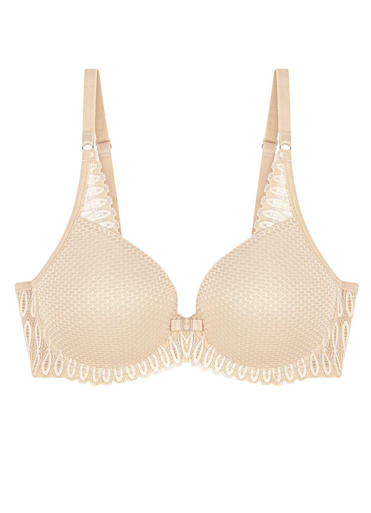 Bügel-BH - Triumph-Aura Spotlight Bügel-BH mit Elastikspitze, in Größe 070 bis 090, in Cup A, in Farbe CREME Ansicht 4