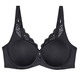 Bügel-BH - Triumph Amourette Minimzer-Bügel-BH mit Elastikspitze, in Größe 075 bis 095, in Cup F, in Farbe WEISS – Farbe SCHWARZ – Ansicht 2