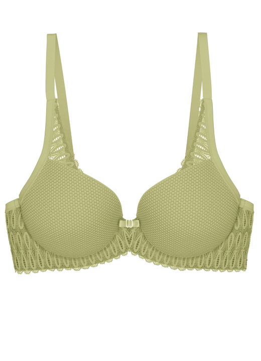 Damen - Triumph-Aura Spotlight Bügel-BH mit Elastikspitze, in Größe 070 bis 090, in Cup A, in Farbe PISTAZIE Ansicht 7