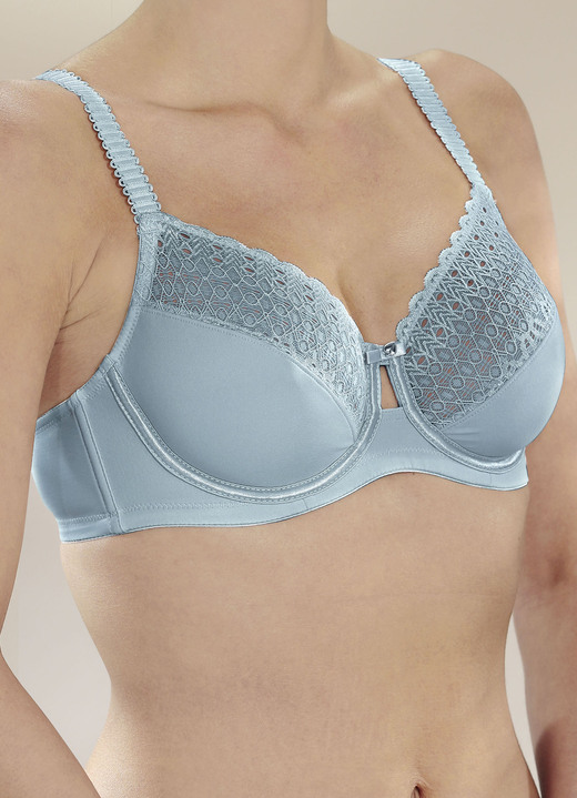 BH mit Spitze - Sassa Zweierpack Bügel-BH Ansicht 15 BH mit Spitze - Sassa Zweierpack Bügel-BH, in Größe 075 bis 100, in Cup B, in Farbe 1X INDIGO, 1X WEISS Ansicht 15