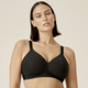 Soft-BH - Naturana BH mit gepolsterten Cups – Farbe SCHWARZ – Ansicht 1 Soft-BH - Naturana BH mit gepolsterten Cups, in Größe 075 bis 100, in Cup A, in Farbe ZARTROSÉ – Farbe SCHWARZ – Ansicht 1