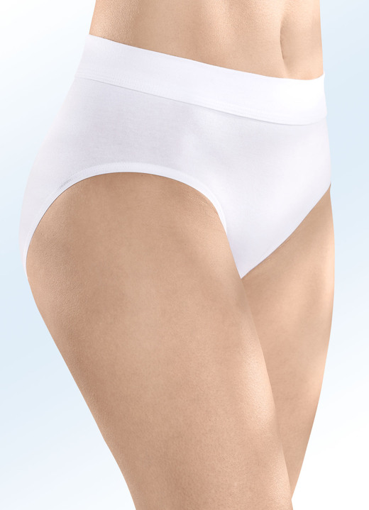 Slips - Speidel Dreierpack Slips mit BIO-Baumwolle Ansicht 2 Slips - Speidel Dreierpack Slips mit BIO-Baumwolle, in Größe 038 bis 050, in Farbe WEISS Ansicht 2