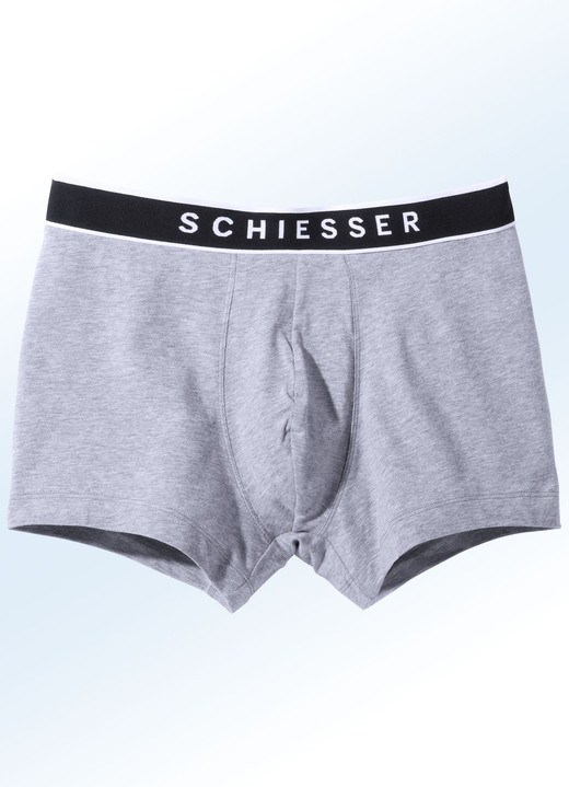 Pants & Boxershorts - Schiesser Dreierpack Pants mit Elastikbund, in Größe 004 bis 010, in Farbe 3X MARINE Ansicht 3