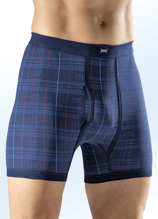 - Viererpack Unterhosen, allover dessiniert, in Größe 005 bis 014, in Farbe 2X MARINE-BUNT, 2X RUBIN-BUNT