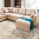 Polsterecken - Polstermöbel mit Bettfunktion, in Farbe BEIGE, in Ausführung Polsterecke – Farbe BEIGE – Ansicht 4