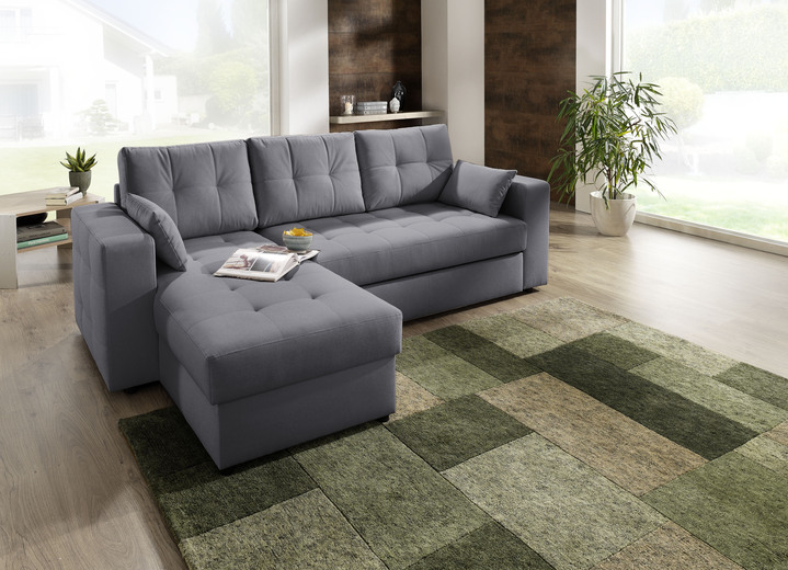 Polsterecken - Polstermöbel mit Bettfunktion, in Farbe BEIGE, in Ausführung Polsterecke Ansicht 22