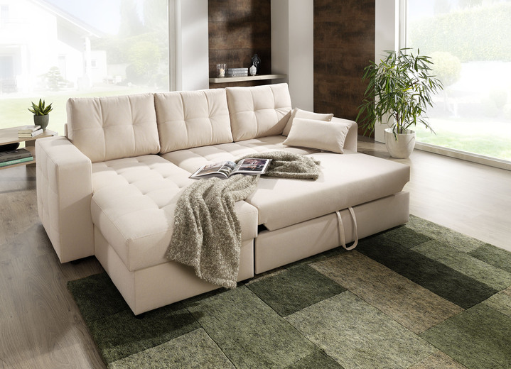 Polsterecken - Polstermöbel mit Bettfunktion, in Farbe BEIGE, in Ausführung Polsterecke Ansicht 3
