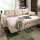 Polsterecken - Polstermöbel mit Bettfunktion, in Farbe BEIGE, in Ausführung Polsterecke – Farbe BEIGE – Ansicht 3
