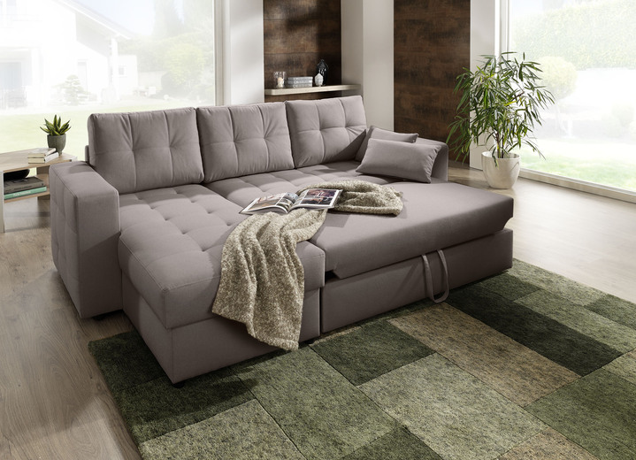 Polsterecken - Polstermöbel mit Bettfunktion, in Farbe BEIGE, in Ausführung Polsterecke Ansicht 18
