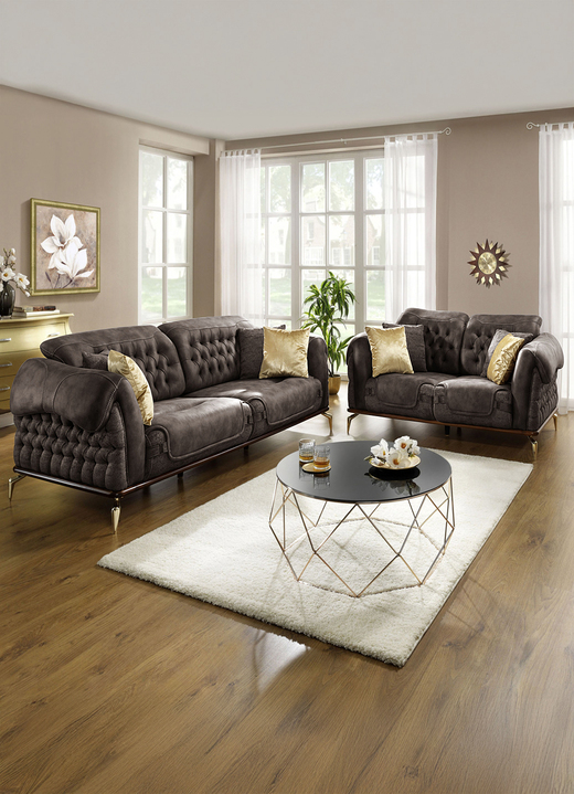 Sessel - Prachtvollen Polstermöbel mit komfortabler Nosagfederung Ansicht 5 Sessel - Prachtvollen Polstermöbel mit komfortabler Nosagfederung, in Farbe GRAU, in Ausführung Sessel Ansicht 5