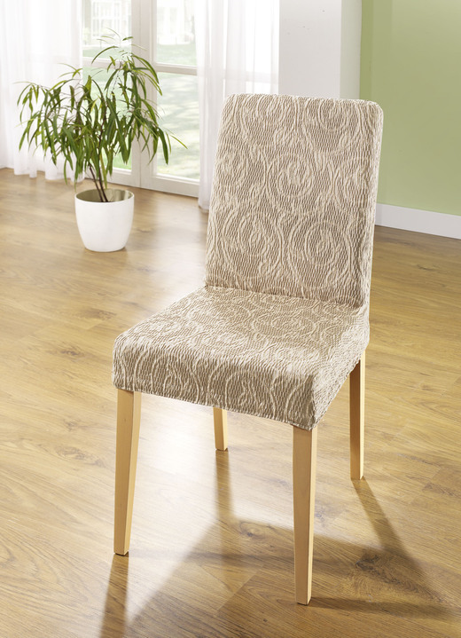 Sessel- & Sofaüberwürfe - Stretchbezüge mit optimaler Passform Ansicht 11 Sessel- & Sofaüberwürfe - Stretchbezüge mit optimaler Passform, in Größe 101 (Sesselbezug) bis 112 (Clubsessel-Bezug), in Farbe CREME Ansicht 11