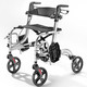 Mobilität - Rollator, auch als Rollstuhl nutzbar – Farbe SILBER Mobilität - Rollator, auch als Rollstuhl nutzbar, in Farbe ROT