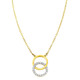 Halsketten - Moderne Halskette mit 18 Diamanten – Ansicht 2 Halsketten - Moderne Halskette mit 18 Diamanten, in Farbe  – Ansicht 2