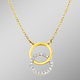 Halsketten - Moderne Halskette mit 18 Diamanten – Ansicht 1 Halsketten - Moderne Halskette mit 18 Diamanten, in Farbe  – Ansicht 1