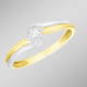 Ringe - Damenring in Bicolor mit 13 Brillanten – Ansicht 1 Ringe - Damenring in Bicolor mit 13 Brillanten, in Größe 160 bis 220, in Farbe  – Ansicht 1