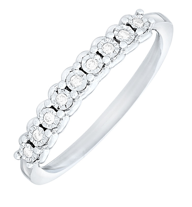 Ringe - Damenring in Weißgold mit Brillanten Ansicht 2 Ringe - Damenring in Weißgold mit Brillanten, in Größe 160 bis 220, in Farbe  Ansicht 2