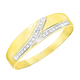 Ringe - Attraktiver Damenring in Bicolor – Ansicht 2 Ringe - Attraktiver Damenring in Bicolor, in Größe 160 bis 220, in Farbe  – Ansicht 2
