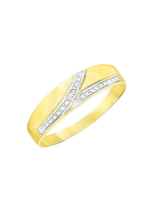 Ringe - Attraktiver Damenring in Bicolor Ansicht 2 Ringe - Attraktiver Damenring in Bicolor, in Größe 160 bis 220, in Farbe  Ansicht 2