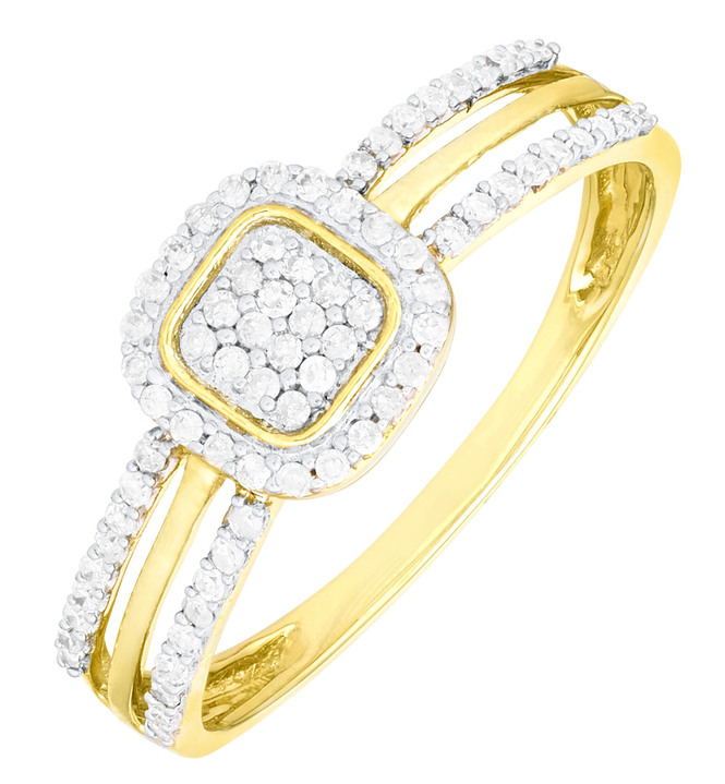 Ringe - Edler Damenring mit 74 Diamanten Ansicht 2 Ringe - Edler Damenring mit 74 Diamanten, in Größe 160 bis 220, in Farbe  Ansicht 2