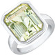 Ringe - Effektvoller Damenring mit echt grünem Amethyst, in Größe 160 bis 220, in Farbe  – Ansicht 2