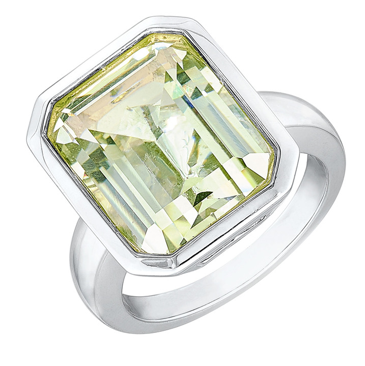 Ringe - Effektvoller Damenring mit echt grünem Amethyst, in Größe 160 bis 220, in Farbe  Ansicht 2