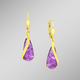 Ohrschmuck - Ohrringe mit echt Amethyst, in Farbe  – Ansicht 1