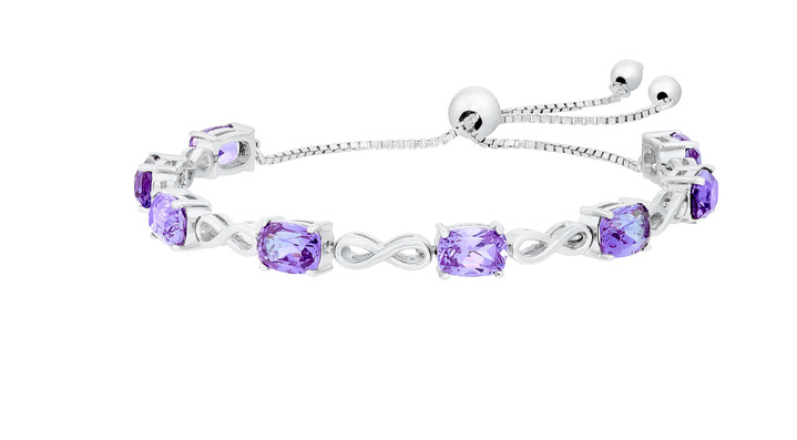 - Edles Armband mit echt Amethyst, in Farbe  Ansicht 2