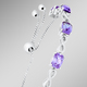 - Edles Armband mit echt Amethyst, in Farbe  – Ansicht 1