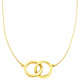 Halsketten - In schönem Design: Halskette mit 2 Ringen – Ansicht 2 Halsketten - In schönem Design: Halskette mit 2 Ringen, in Farbe  – Ansicht 2