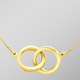 Halsketten - In schönem Design: Halskette mit 2 Ringen – Ansicht 1 Halsketten - In schönem Design: Halskette mit 2 Ringen, in Farbe  – Ansicht 1