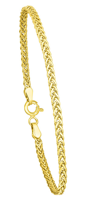 Armbänder - Feines Zopfketten-Armband Ansicht 2 Armbänder - Feines Zopfketten-Armband, in Farbe  Ansicht 2