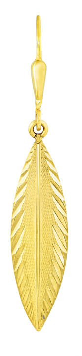 Ohrschmuck - Bewegliche Ohrringe im Blätter-Design, in Farbe  Ansicht 2