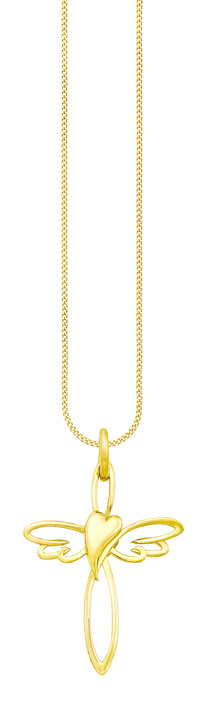 Anhänger - Kreuz mit Herz Anhänger Ansicht 2 Anhänger - Kreuz mit Herz Anhänger, in Farbe  Ansicht 2