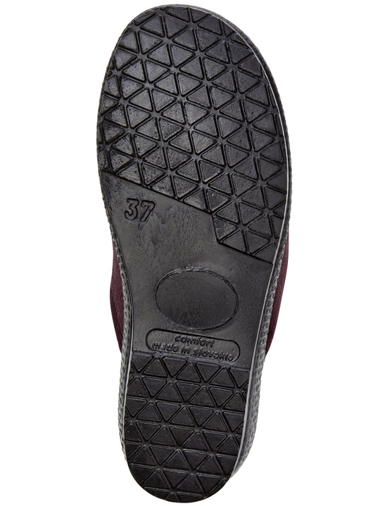 Hausschuhe - Zweierpack, klassische Damen-Hausschuhe, Weite H, mit Gummizug, in Größe 036 bis 041, in Farbe 1x MARINE 1x CHIANTI Ansicht 7