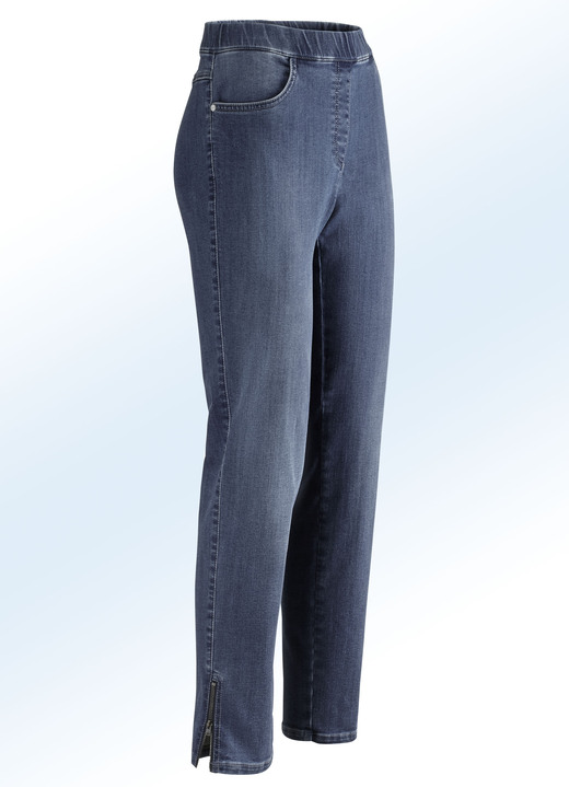 Hosen in Schlupfform - Magic-Jeans mit hohem Stretchanteil, in Größe 019 bis 058, in Farbe WEISS Ansicht 4