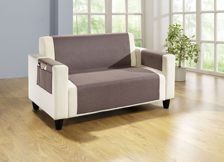 Dekokissen & Hüllen - Wohnaccessoires mit Fleckschutz-Ausrüstung, in Größe 101 (Sesselschoner, 48x150 cm) bis 915 (Stuhlkissen, 42x42x6 cm), in Farbe BRAUN Ansicht 16