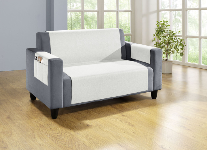 Dekokissen & Hüllen - Wohnaccessoires mit Fleckschutz-Ausrüstung, in Größe 101 (Sesselschoner, 48x150 cm) bis 915 (Stuhlkissen, 42x42x6 cm), in Farbe TÜRKIS Ansicht 19