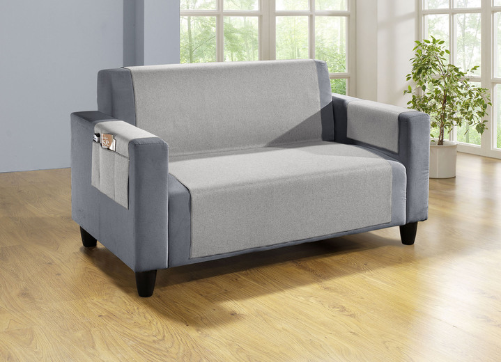 Dekokissen & Hüllen - Wohnaccessoires mit Fleckschutz-Ausrüstung, in Größe 101 (Sesselschoner, 48x150 cm) bis 915 (Stuhlkissen, 42x42x6 cm), in Farbe BRAUN Ansicht 13