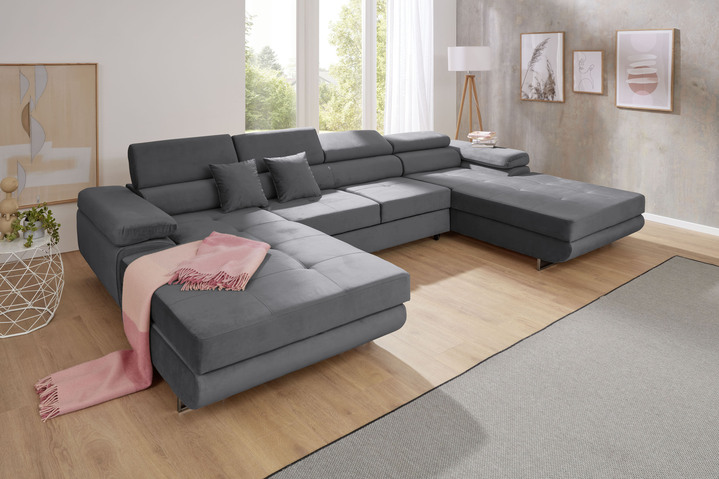 Polsterecken - Polstermöbel mit Funktion und verstellbaren Kopfstützen Ansicht 17 Polsterecken - Polstermöbel mit Funktion und verstellbaren Kopfstützen, in Farbe HELLBRAUN, in Ausführung Polsterecke, 203x275 cm Ansicht 17