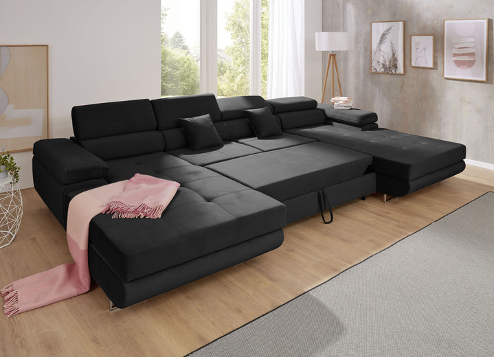 Polsterecken - Polstermöbel mit Funktion und verstellbaren Kopfstützen Ansicht 10 Polsterecken - Polstermöbel mit Funktion und verstellbaren Kopfstützen, in Farbe HELLBRAUN, in Ausführung Polsterecke, 203x275 cm Ansicht 10