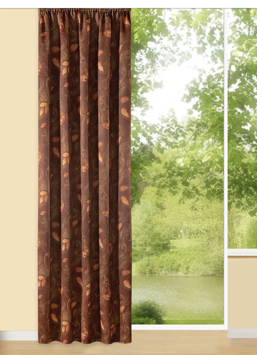 Klassisch - Blickdichte Verdunkelungsschals Ansicht 7 Klassisch - Blickdichte Verdunkelungsschals, in Größe 358 (H145xB140 cm) bis 456 (H245xB140 cm), in Farbe TERRA Ansicht 7