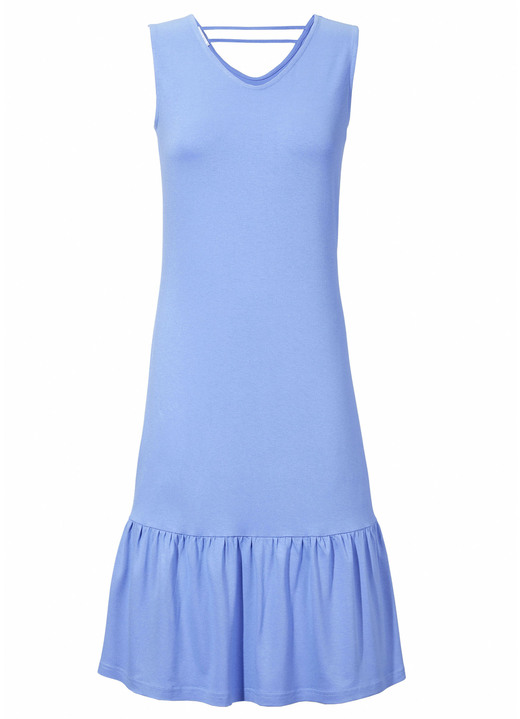 Strandkleider - Zweierpack Laurina Kleider mit Volant-Abschluss, ärmellos, in Größe 036 bis 052, in Farbe 1X BEERE, 1X SCHWARZ Ansicht 5