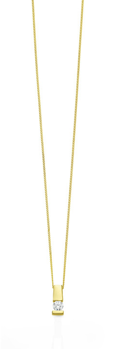 Anhänger - Edler Anhänger in Gelbgold mit Brillant, in Farbe  Ansicht 2