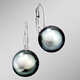 Ohrschmuck - Tolle Ohrringe mit Tahiti-Zuchtperlen, in Farbe  – Ansicht 1