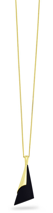 Anhänger - Mattierter Anhänger mit echt Onyx, in Farbe  Ansicht 2