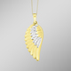 Anhänger - Wunderschöner Flügel-Anhänger, in Farbe  – Ansicht 1