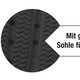 Hausschuhe - Wolken-Slipper relaxvital mit geriffelter Sohle, in Größe 036 bis 045, in Farbe SCHWARZ – Farbe SCHWARZ – Ansicht 2