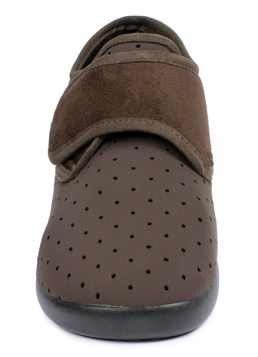 Slipper & Schnürschuhe - Aerosoft® Flex Stretch-Klettslipper von Jürgen Hirsch®, in Größe 036 bis 046, in Farbe SCHWARZ Ansicht 7