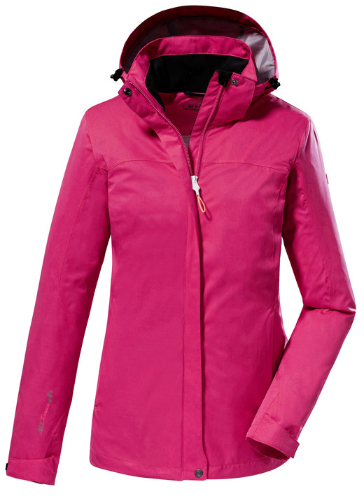 Funktionsjacken - Wasser- und winddichte Damen-Funktionsjacke, in Größe 036 bis 054, in Farbe SCHWARZ Ansicht 3