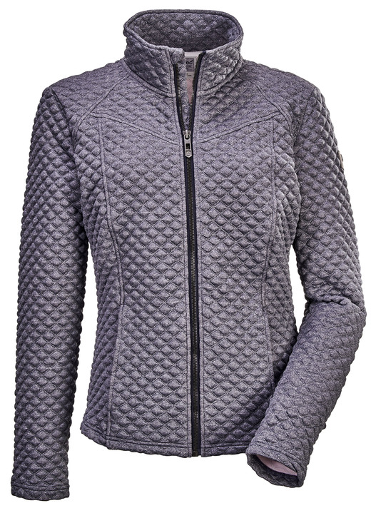 Funktionsjacken - Modische Damen-Stretch-Jacke mit Jaquard-Steppmuster Ansicht 3 Funktionsjacken - Modische Damen-Stretch-Jacke mit Jaquard-Steppmuster, in Größe 036 bis 050, in Farbe ROSÉ Ansicht 3